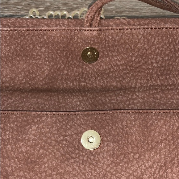 Large Leather Wrap Clutch | Snap Closure - Picture 4 of 8